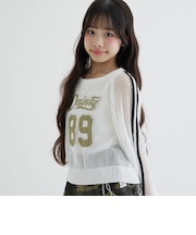 【洗える】メッシュラインニット＋タンクセット