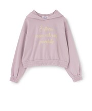 【別注】ラメ裏毛ギャザーパーカー