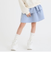 サイドレースラインポンチティアードスカート
