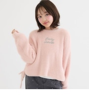【洗える】サイドドロストシャギーニット+ロンTセット