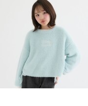【洗える】サイドドロストシャギーニット+ロンTセット
