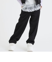 バレルレッグスウェットパンツ+フリルレースセット