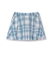 【イージーケア】チェックフロントプリーツスカート