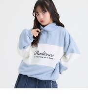 配色切替ハーフZIPトレーナー