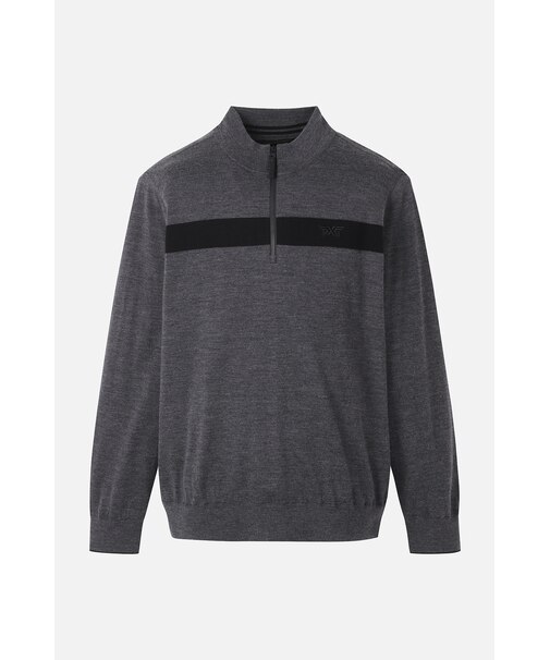 MNS SP HALF ZIP-UP HYBRID KNIT