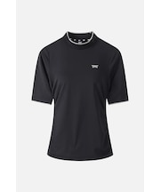 WMNS SM MOCK NECK SHIRRING SS