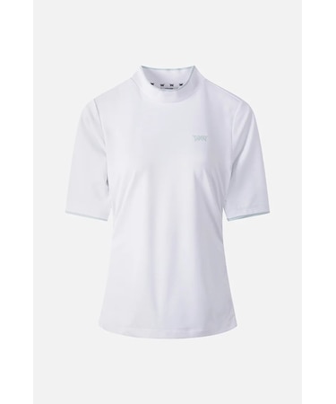 WMNS SM MOCK NECK SHIRRING SS