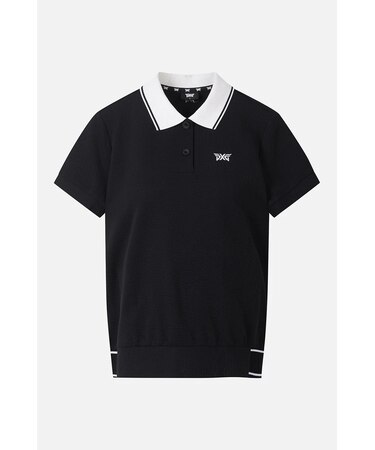 WMNS SM KNIT COLLARED SS