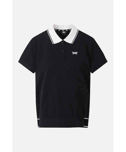 WMNS SM KNIT COLLARED SS