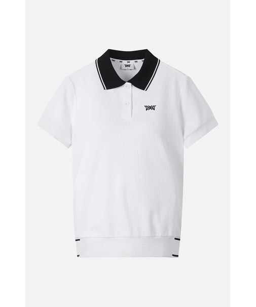 WMNS SM KNIT COLLARED SS