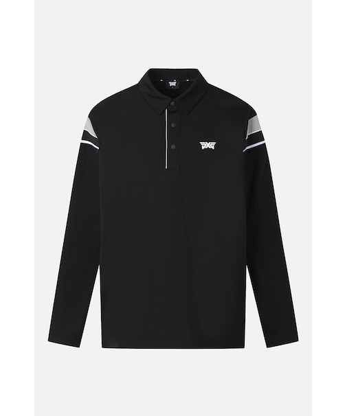 MNS SP COLOR BLOCKED COLLAR LS