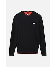MNS SP POINT ROUND PULLOVER KNIT