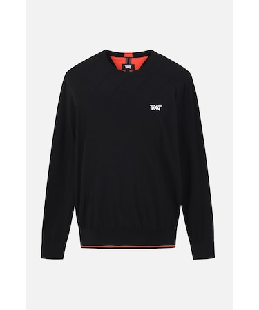 MNS SP POINT ROUND PULLOVER KNIT