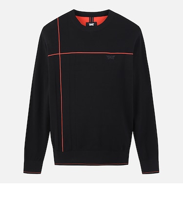 MNS SP PATTERN ROUND PULLOVER KNIT