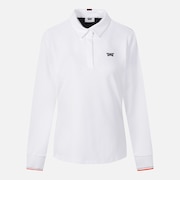 WMNS SP BUTTON COLLAR LS