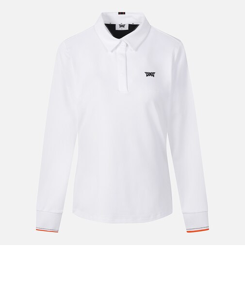WMNS SP BUTTON COLLAR LS