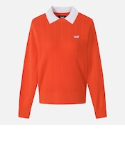 WMNS SP CABLE PATTERN ROUND NECK SW