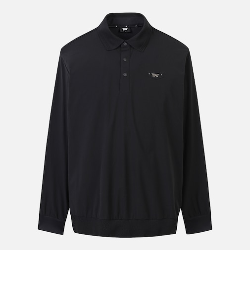 MNS SP WOVEN HYBRID LOOSE FIT COLLAR LS