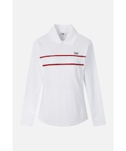 WMNS SP KNIT HYBRID COLLAR LS