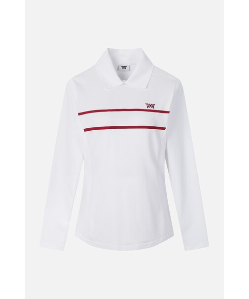 WMNS SP KNIT HYBRID COLLAR LS