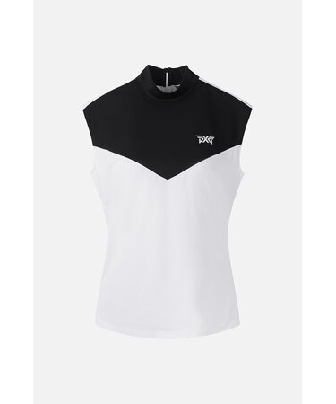 WMNS SM COLOR BLOCKED MOCK NECK SL