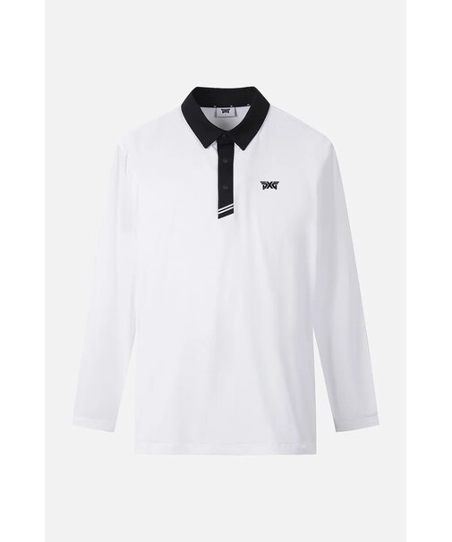 MNS SM COLOR BLOCKED COOL SLEEVE COLLAR LS