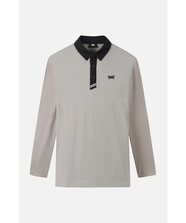MNS SM COLOR BLOCKED COOL SLEEVE COLLAR LS