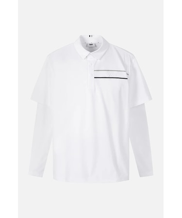 MNS SM COOL SLEEVE LAYERED COLLAR LS
