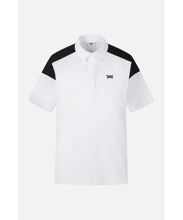 MNS SM COLOR BLOCKED PERFORATED COLLAR SS