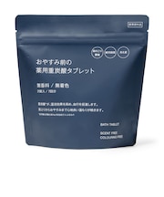 おやすみ前の薬用重炭酸タブレット　無香料／無着色