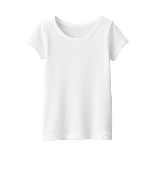 ベビー　フライス編みクルーネック半袖Ｔシャツ【インナー】