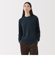 紳士　起毛クルーネック長袖Ｔシャツ