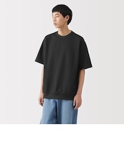紳士 UVカット乾きやすいワッフルクルーネック半袖Tシャツ