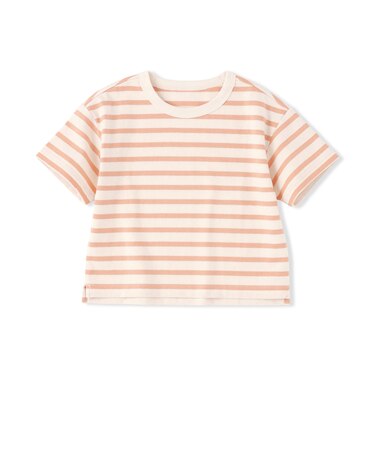ベビー　あたまするっと　太番手クルーネック半袖Ｔシャツ