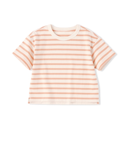 ベビー　あたまするっと　太番手クルーネック半袖Ｔシャツ