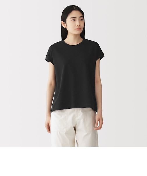 婦人　引き揃え天竺編みフレンチスリーブＴシャツ