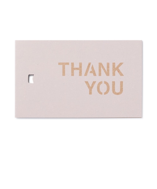 タグにもなるメッセージカード　ＴＨＡＮＫ　ＹＯＵ