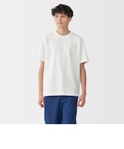 紳士 天竺編みクルーネック半袖Tシャツ