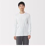 紳士　あったか綿　クルーネック長袖Ｔシャツ
