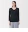 婦人　あったか綿　厚手　Ｕネック八分袖Ｔシャツ