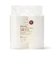 やわらかいトイレットペーパー　３倍巻　ダブル
