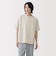 紳士　涼感ヘンリーネック半袖布帛Ｔシャツ