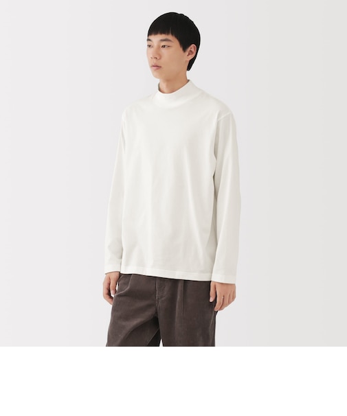紳士 起毛ハイネック長袖Tシャツ