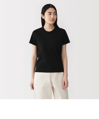 婦人　涼感汗じみしにくいクルーネック半袖Ｔシャツ