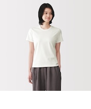 婦人 涼感汗じみしにくいクルーネック半袖Tシャツ