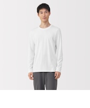 紳士 あったか綿 厚手 クルーネック長袖Tシャツ