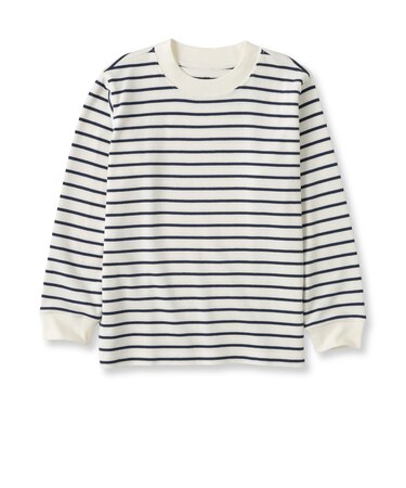 キッズ　両面起毛クルーネック長袖Ｔシャツ