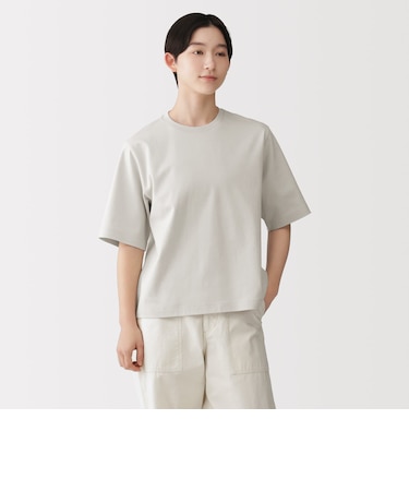 婦人　涼感ＵＶカットクルーネックワイド半袖Ｔシャツ