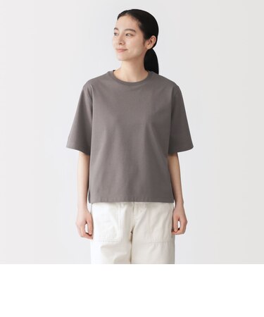 婦人 涼感UVカットクルーネックワイド半袖Tシャツ