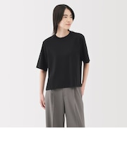 婦人 涼感UVカットクルーネックワイド半袖Tシャツ
